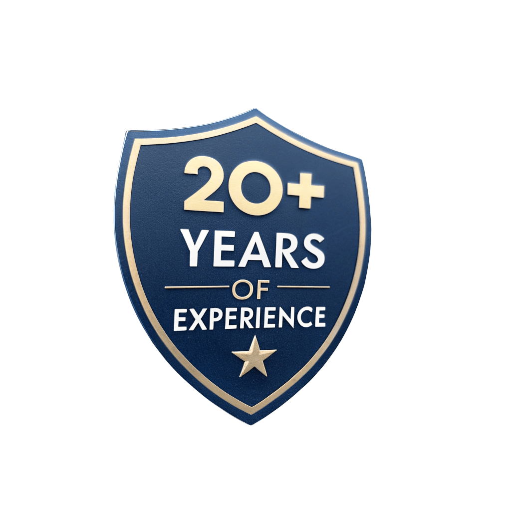 20+ Years Experience